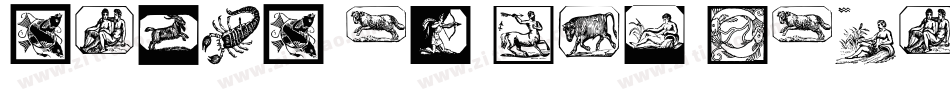 signs of the zodiac字体转换